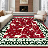 Festive Elk Nordic Winter Holiday Decorative Accent(Red)