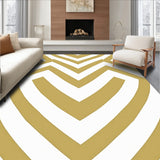 Abstract Minimalist Herringbone Scandinavian Contemporary (Gold)