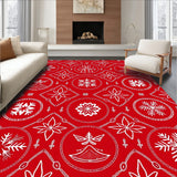 Joyful Celebration Yuletide Featuring Enchanting Seasonal Motifs(Red)