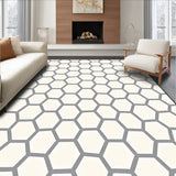 Hexagonal Honeycomb Tessellation with Repeating Cell(White)