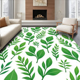 Botanical Garden Leaves Branches Nature Inspired Foliage(Green)