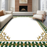 Festive Evergreen Spiral Motif With Ornate Starburst Accents(Green)