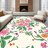 French Provincial Floral Bouquet Hand Hooked Design(Pink)