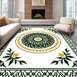 Celestial Starburst Featuring Interwoven Lattice and Holiday Ornaments(Green)