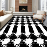 Buffalo Grid Lattice Farmhouse(Black)