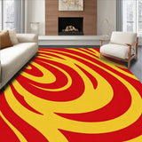 Abstract Flame Wave with Dynamic Energy Flow Design(Red)