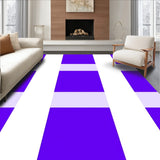 Modern Gingham Chic Fashionable Minimalist Artistic Statement (Purple)