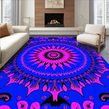 Mystical Starburst Radial Medallion Accent (Blue)