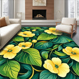 Floral Bath with Yellow and Green Flowers(Yellow)