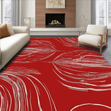 Parallel Universe Brushstroke Crosshatch Monochrome Zen(Red)