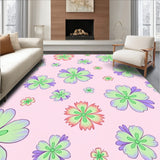 Meadow Breeze Painterly Floral Abstract Motif (Pink)