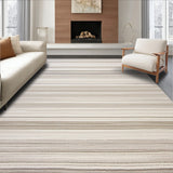 Coastal Charm Textured Beige Weave for Modern Home Decor(Beige)