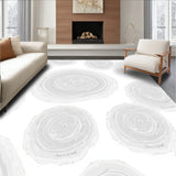 Whispering Mist Cascading Abstract Cloudform(White)