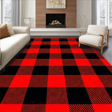 Lumberjack Checkerboard Nordic Winter Seasonal Decorative(Red)