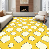 Honeycomb Hexagonal Motif with Contemporary Abstract Style(Yellow)