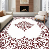 Elegant Floral Vine Scroll Entryway Accent(Brown)