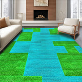 Ultra Soft Area Rug, Non Slip, Stain Resistant, Washable Area Rugs for Living Room, Bedroom, Boho Chic Non-Shedding Living Room Rug(Green)