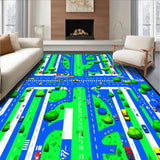 Engaging Map of Miniature City(Blue)