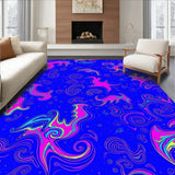 Celestial Nebula Cosmic Swirl Decorative Artistic (Blue)