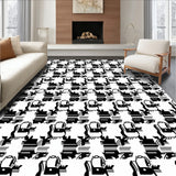 Holiday Checkerboard Celebration Print(Black)