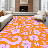 Enchanting Fantasy with Elegant Petal Waves and Butterflies(Orange)