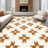 Elegant Textured Modern Transitional Contemporary Masterwork(Brown)