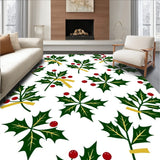 Festive Holly Berry Wreath Decorative Area Christmas Holiday(Green)