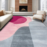 Ultra Soft Area Rug, Non Slip, Stain Resistant, Washable Area Rugs for Living Room, Bedroom, Modern Abstract Marble Texture(Pink)