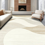 Beige Coral Velvet Area with Non Slip Backing and Quick Dry Design(Beige)