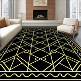 Elegant Maze Trellis Tapestry(Black)
