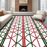 Yuletide Striped Crossweave Decorative(Red)
