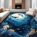 Enchanted Ocean Boho Room Playmat(Blue)