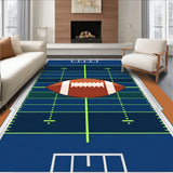 Gridiron Field Central Football Yard Line(Blue)