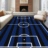 Soccer Field Goals Center Circle Pitch(Blue)