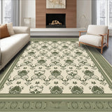 Sophisticated Distressed Vintage Damask Embellished Artistic Motif(Beige)