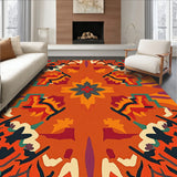 Sunset Canyon Southwest Inspired Artistic Distressed Texture(Orange)