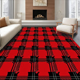 Crisscross Grid Highland Tartan Traditional Festive(Red)