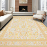 Heritage Inspired Neutral with Antique Beige Geometric Designs(Yellow)
