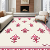 Classic Fleur de Network with Decorative Interlocking Motifs(Pink)