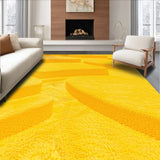 Ultra Soft Area Rug, Non Slip, Stain Resistant, Washable Area Rugs for Living Room, Bedroom, Contemporary Abstract Splash(Yellow)