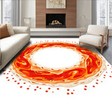 Ripple Wave Dappled Sunset Abstract Artistic Furnishing(Orange)