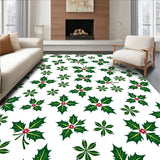 Holly Berry Wreath Festive with Traditional Holiday Motifs(Green)