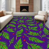 Yuletide Holly Leaf Vine Motif Accent(Purple)