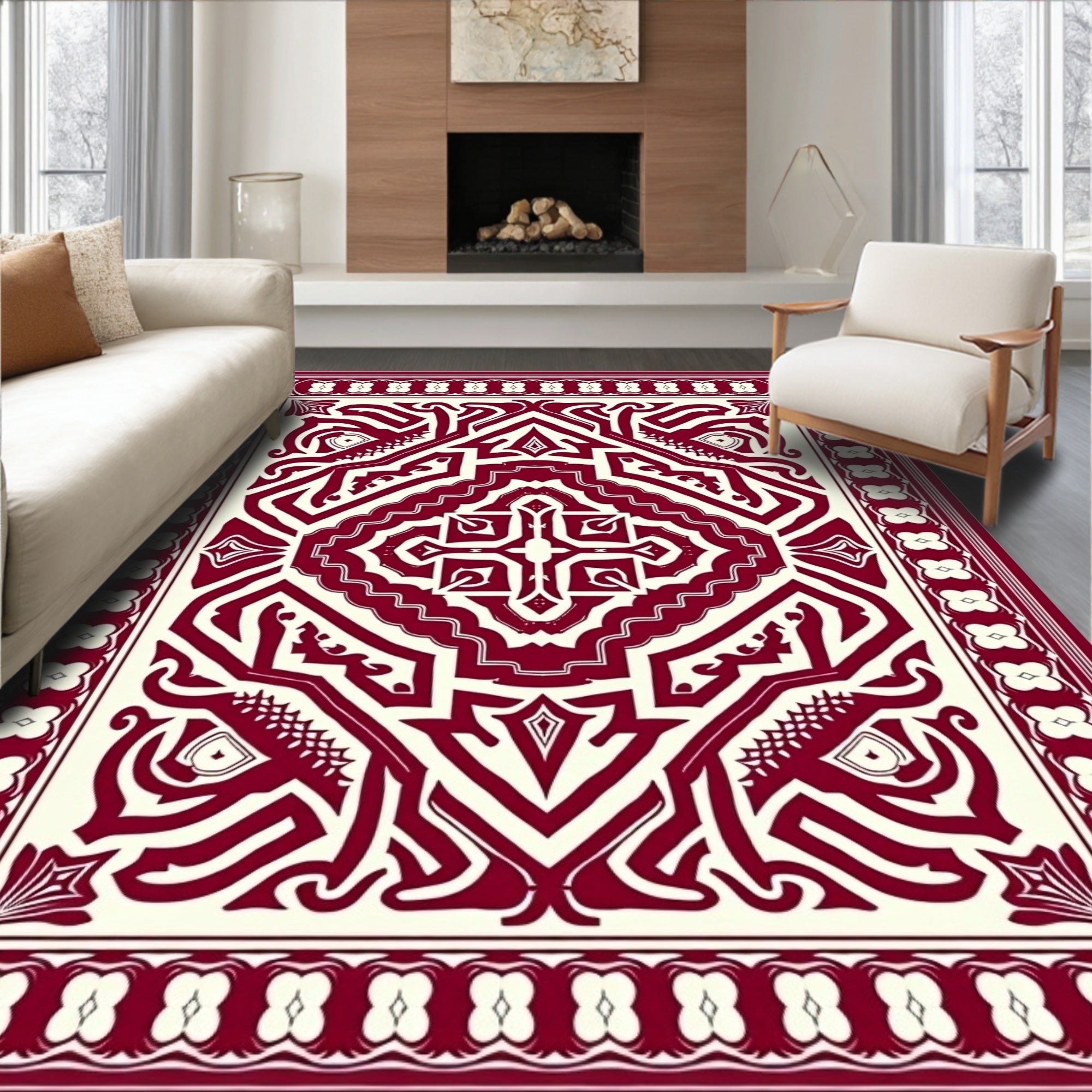 Classical Maze Kaleidoscope Sophisticated Enchanting Wonder (Ivory) - ODIKA