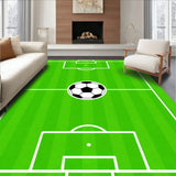 Soccer Field Pitch Goals Ball Lines(Green)