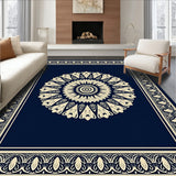 Traditional Tapestry with Symmetrical Petal Motifs(Ivory)