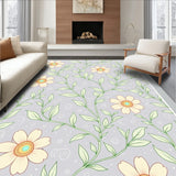 Fairytale Blossom Mosaic with Enchanted Floral Vines and Twinkling Dots (Gray)
