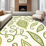 Ethereal Paisley Mosaic Abstract Swirl Watercolor(Green)