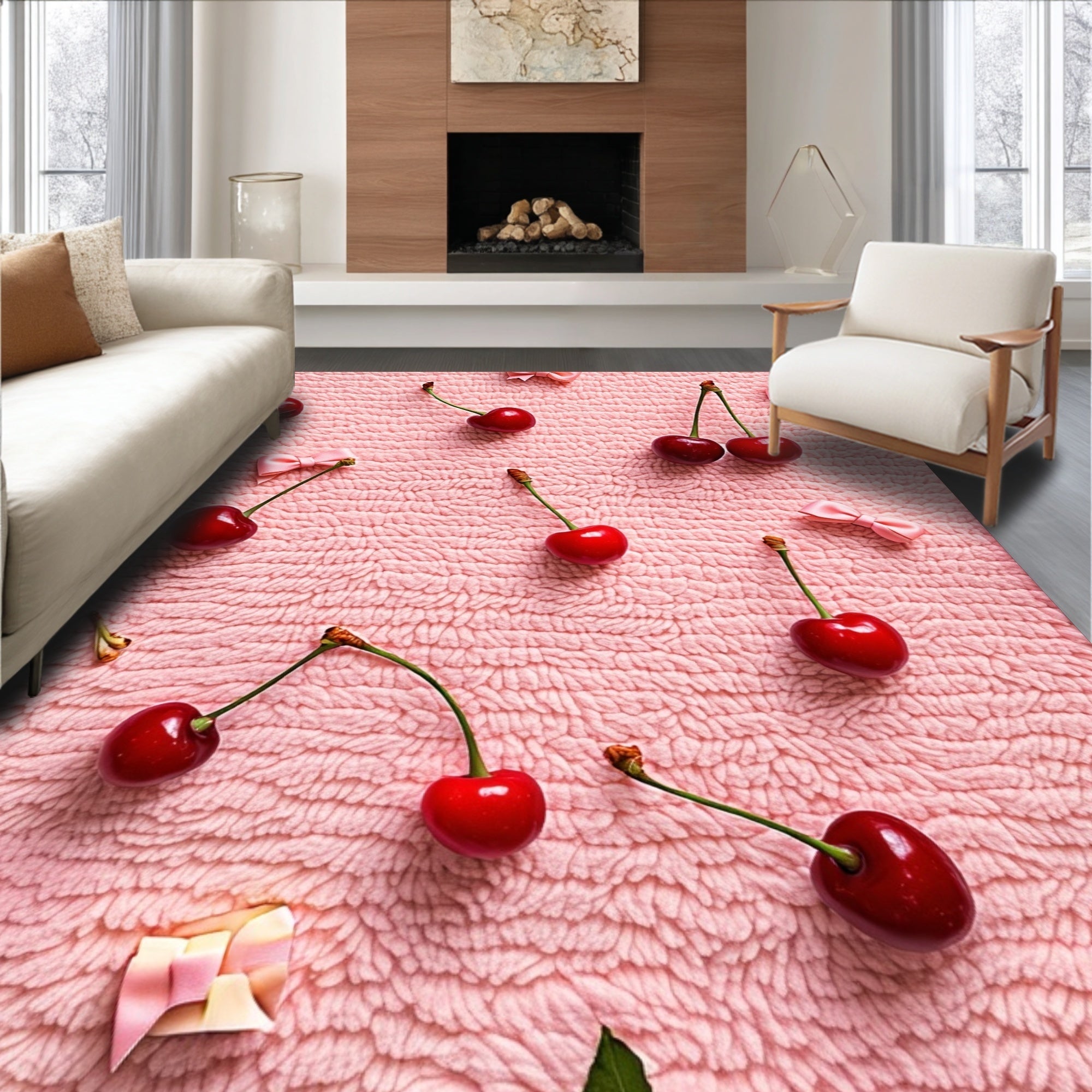 Ultra Soft Area Rug, Non Slip, Stain Resistant, Washable Area Rugs for Living Room, Bedroom, Cute Pastel Washable Sink Area Bath Mat(Pink)