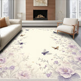 Delicate Winged Insect Accent Floral(Beige)
